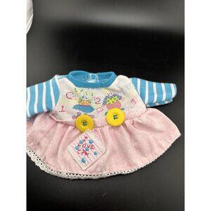 Vtg 1990 Hasbro Cabbage Patch Kids TODDLER Kids Shirt Dress VHTF I Love‎ CPK